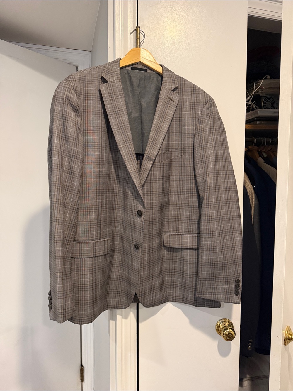 Michael Kors Gray Plaid Sport Coat